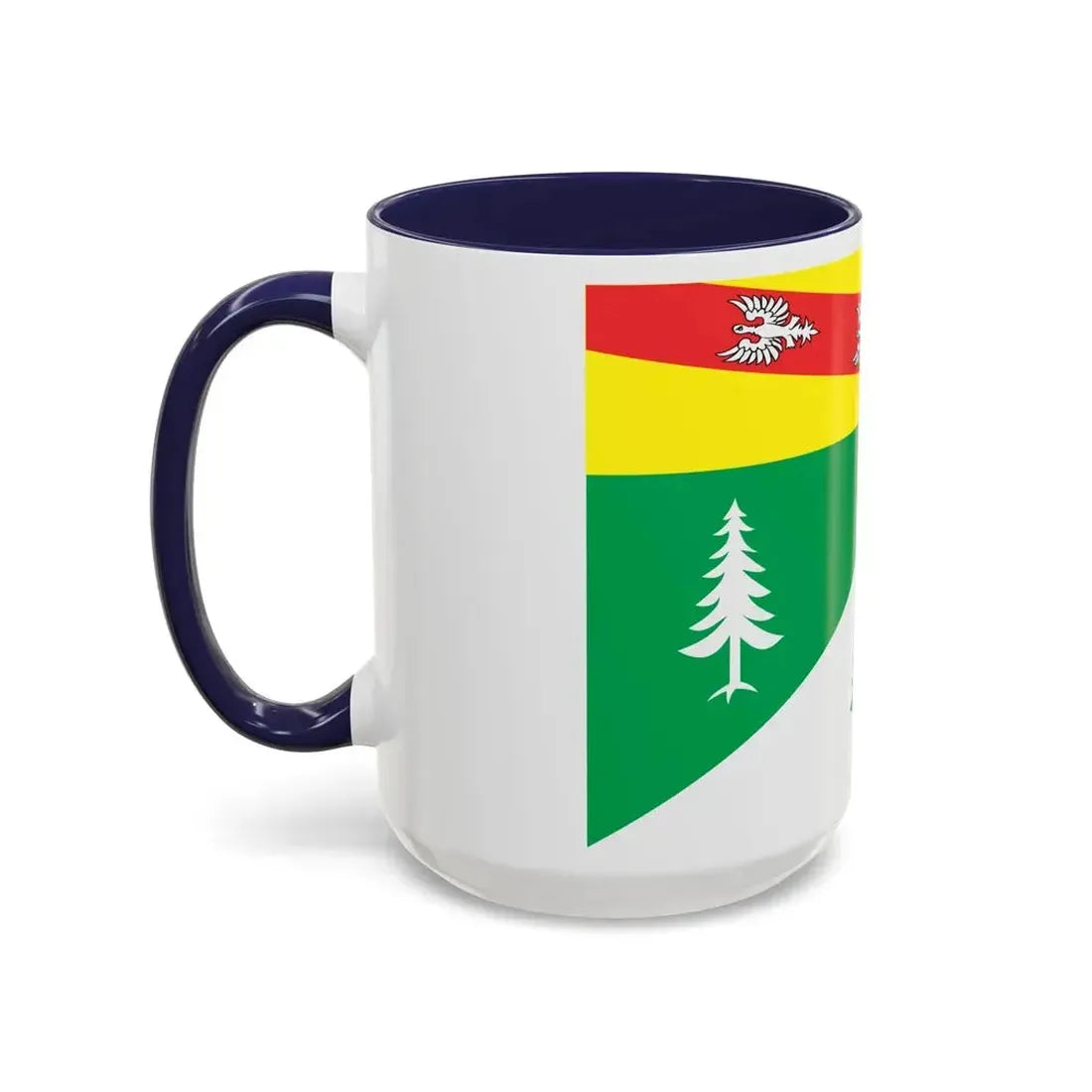 Flag of Vosges France 2 - Accent Coffee Mug - Go Mug Yourself