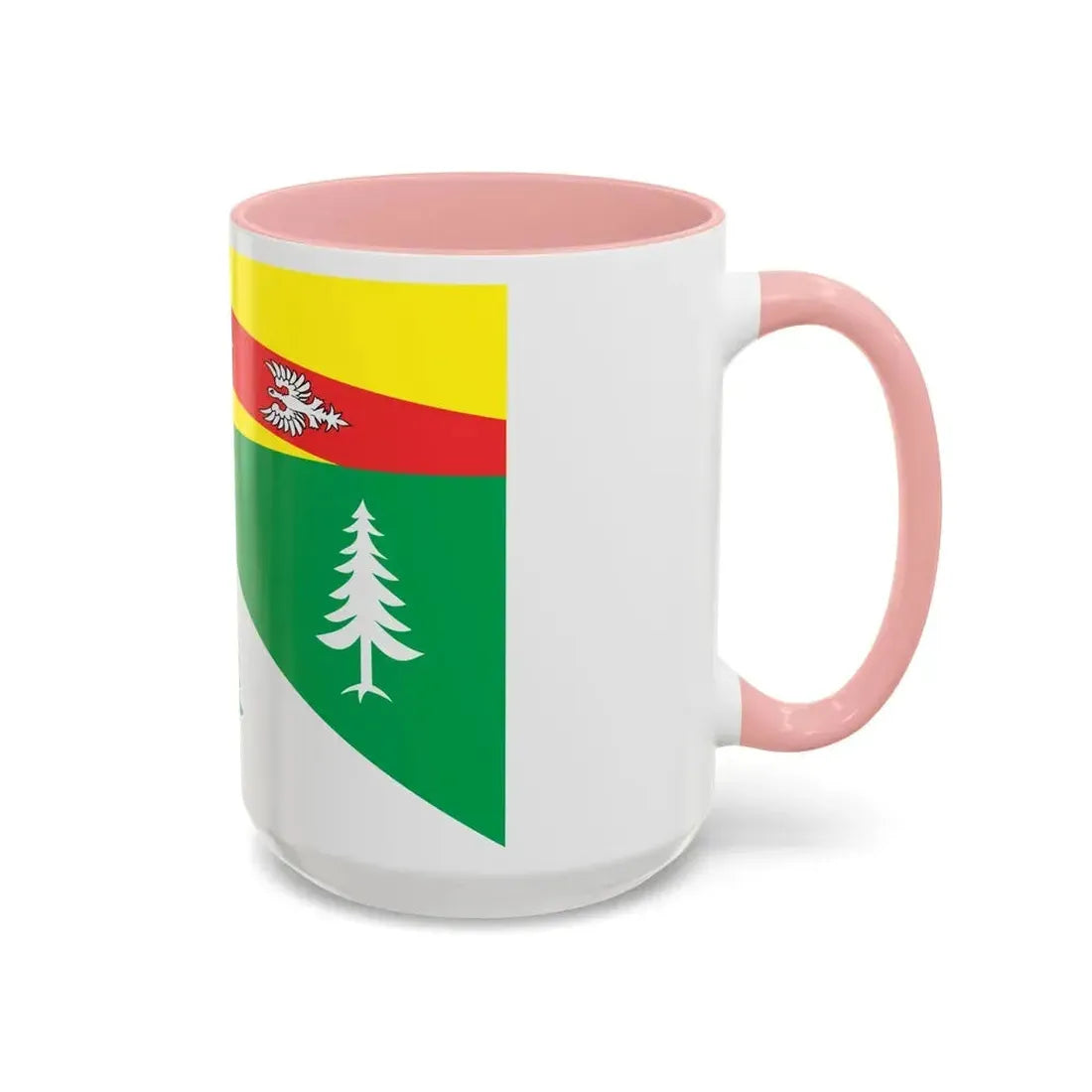 Flag of Vosges France 2 - Accent Coffee Mug - Go Mug Yourself