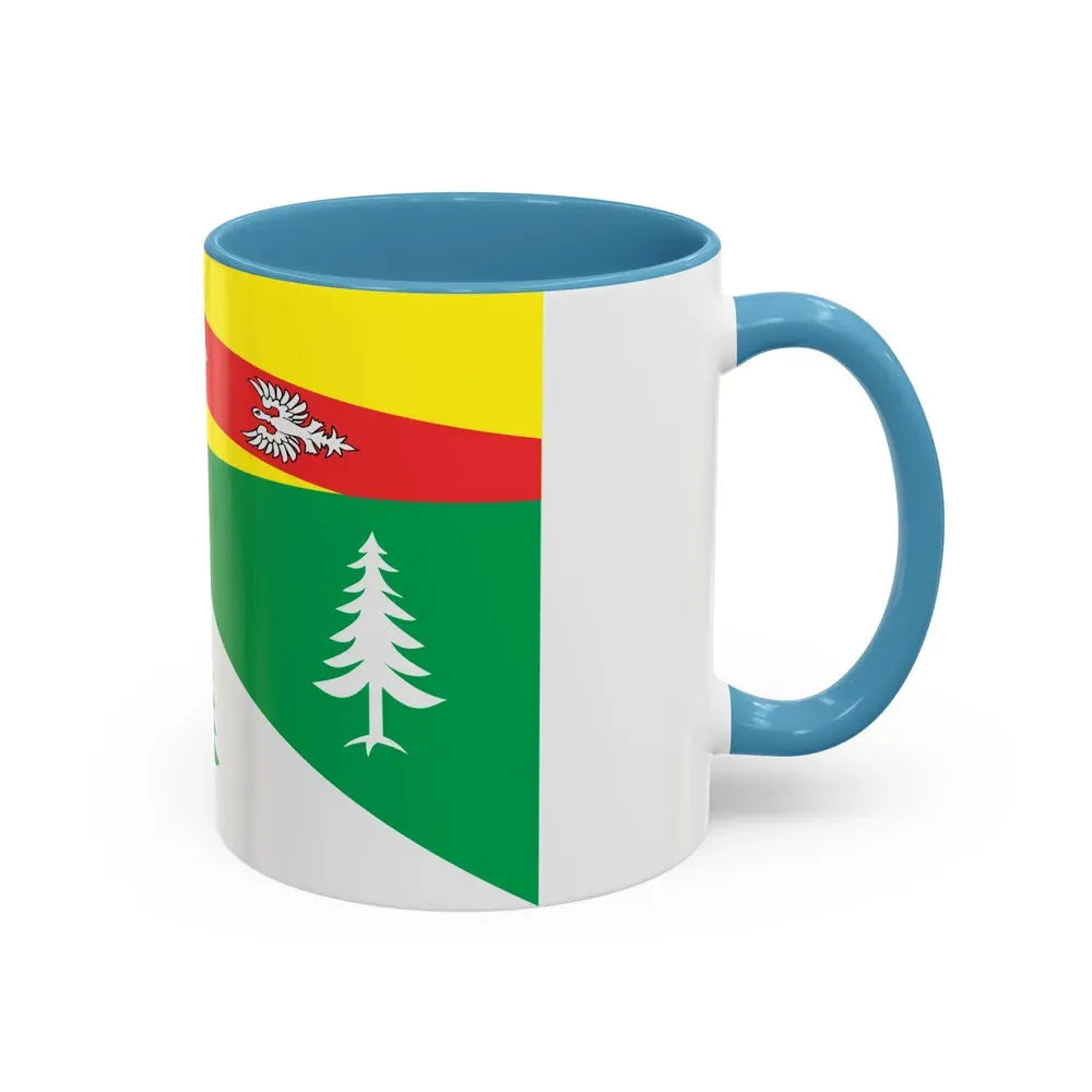 Flag of Vosges France 2 - Accent Coffee Mug - Go Mug Yourself