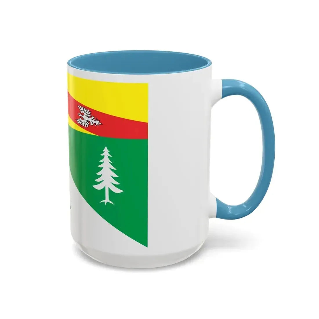 Flag of Vosges France 2 - Accent Coffee Mug - Go Mug Yourself