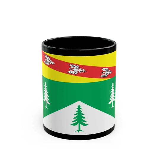 Flag of Vosges France 2 - Black Coffee Mug 11oz - Go Mug Yourself