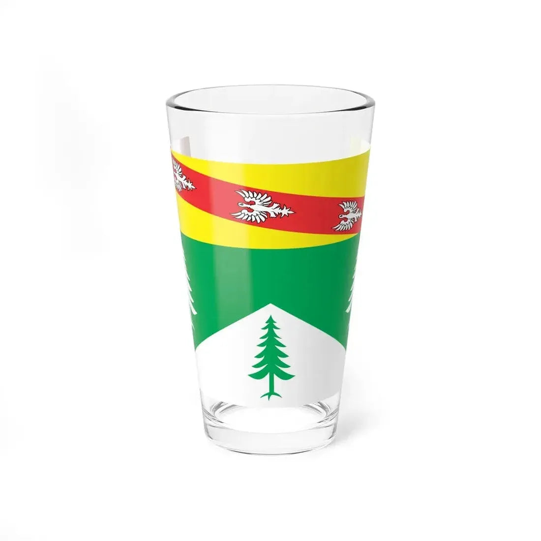 Flag of Vosges France 2 - Pint Glass 16oz 16oz - Go Mug Yourself