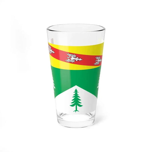 Flag of Vosges France 2 - Pint Glass 16oz 16oz - Go Mug Yourself