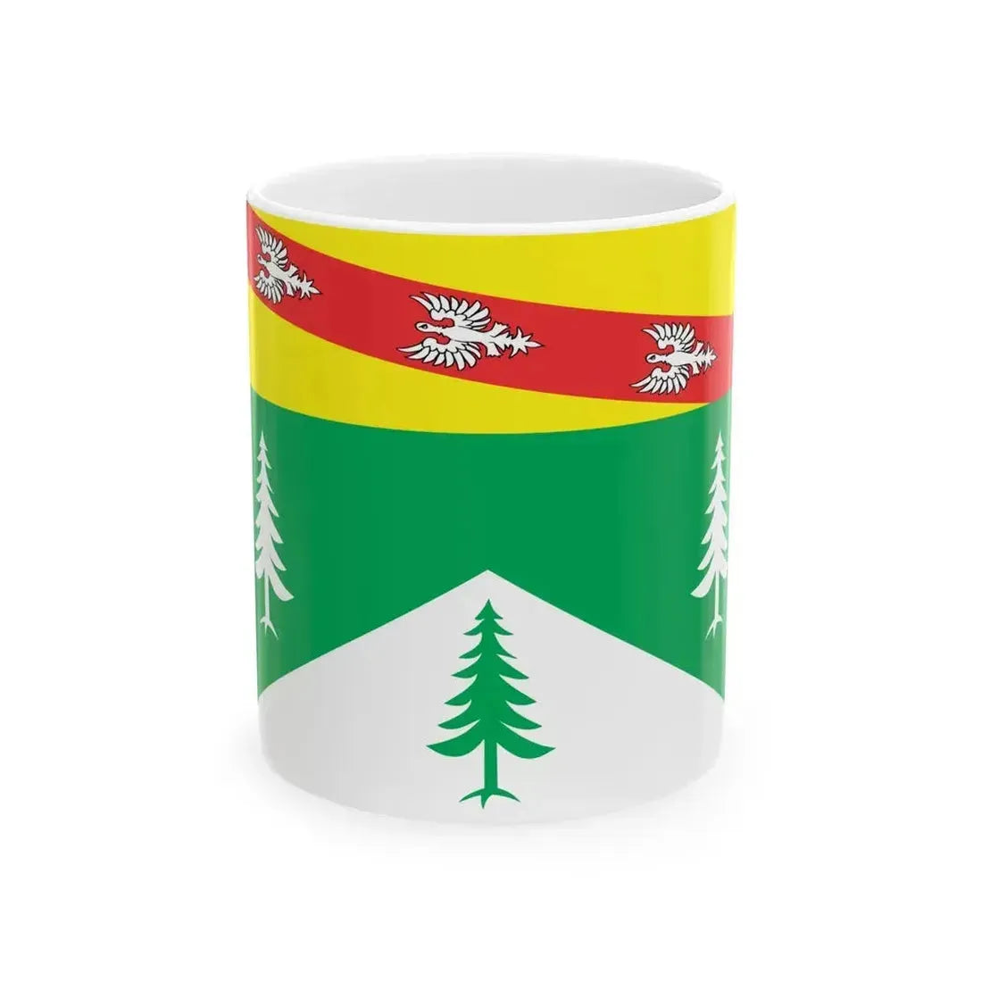 Flag of Vosges France 2 - White Coffee Mug 11oz - Go Mug Yourself
