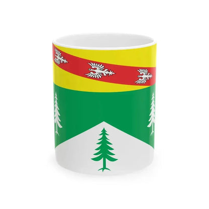 Flag of Vosges France 2 - White Coffee Mug 11oz - Go Mug Yourself