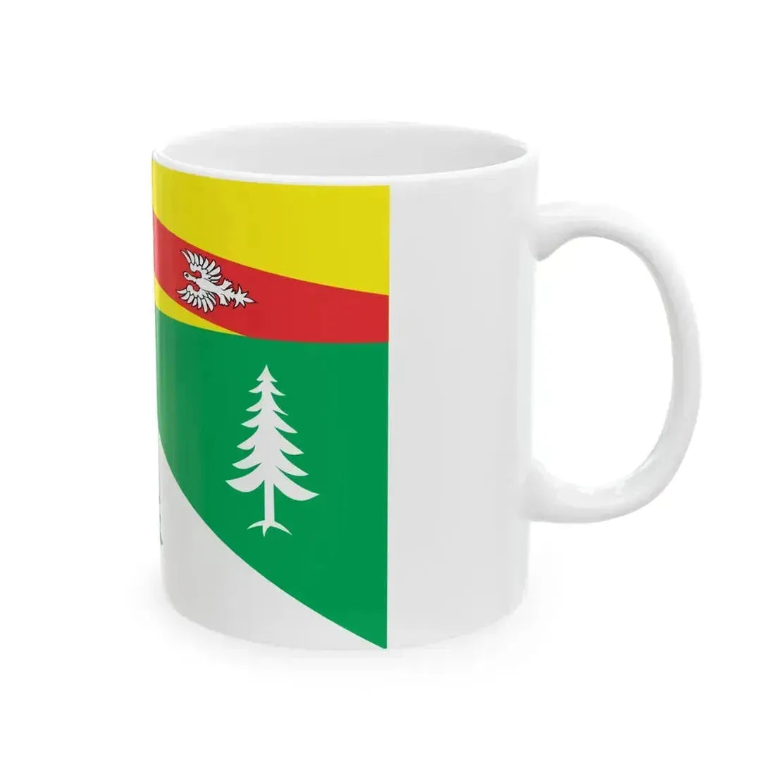 Flag of Vosges France 2 - White Coffee Mug - Go Mug Yourself
