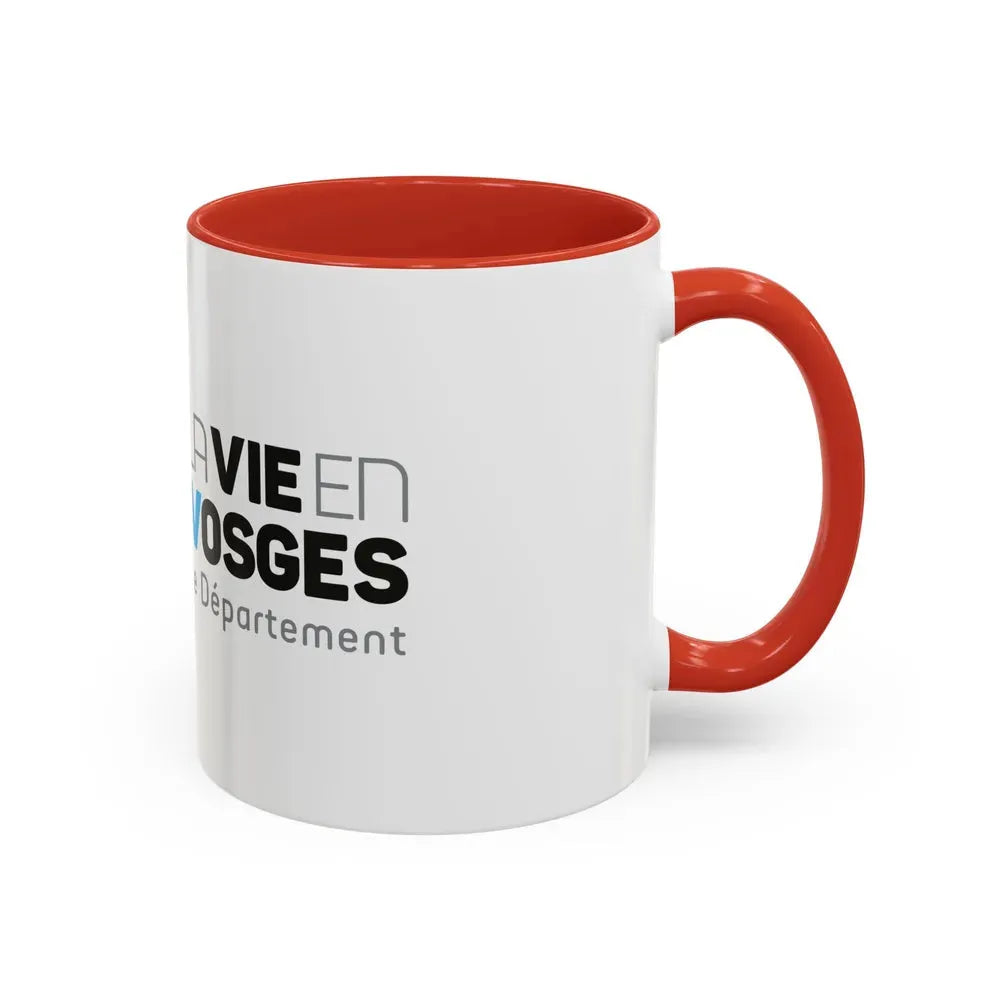 Flag of Vosges France - Accent Coffee Mug - Go Mug Yourself