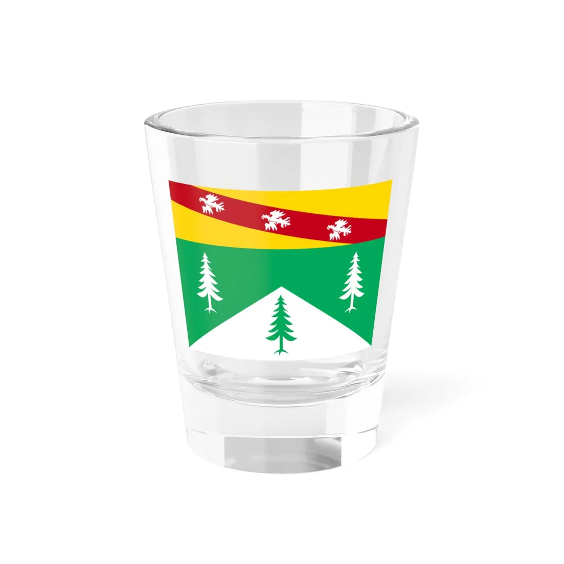 Flag of Vosges (France) Shot Glass 1.5oz 1.5oz - Go Mug Yourself