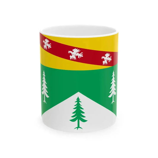 Flag of Vosges (France) White Coffee Mug 11oz - Go Mug Yourself