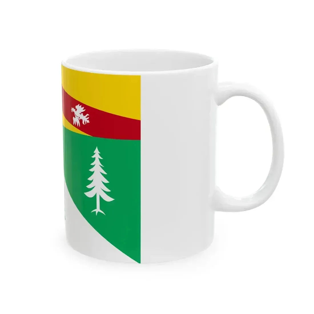 Flag of Vosges (France) White Coffee Mug - Go Mug Yourself