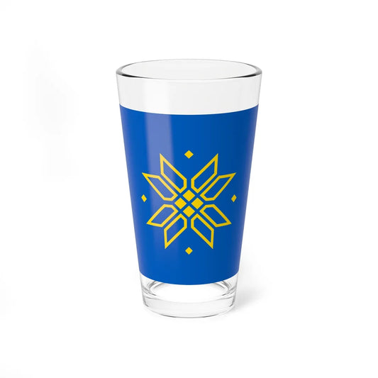 Flag of Voskresyntsi (Ukraine) Pint Glass 16oz 16oz - Go Mug Yourself