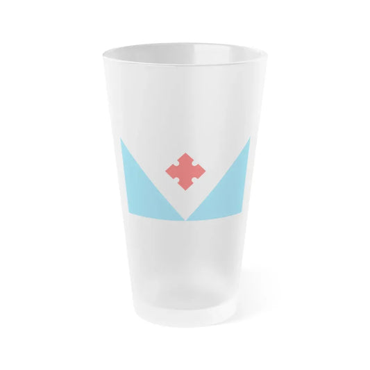 Flag of Votes Estonia - Frosted Pint Glass 16oz 16oz Frosted - Go Mug Yourself
