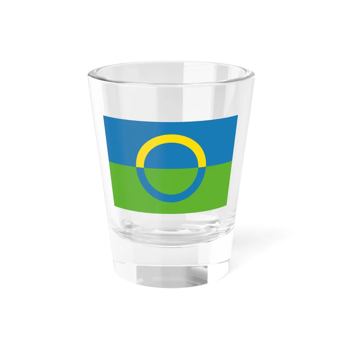 Flag of Võros old proposal (Estonia) Shot Glass 1.5oz 1.5oz - Go Mug Yourself