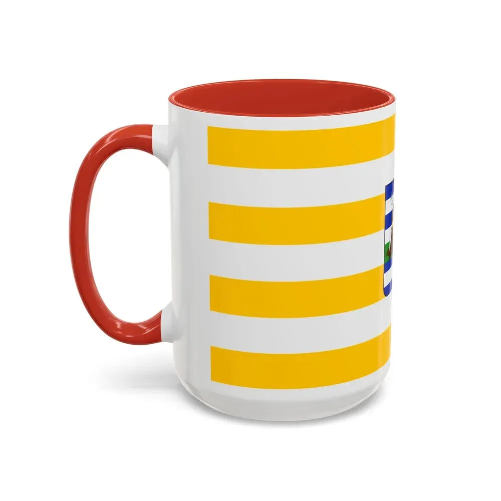 Flag of Vukovar Srijem County Croatia - Accent Coffee Mug - Go Mug Yourself