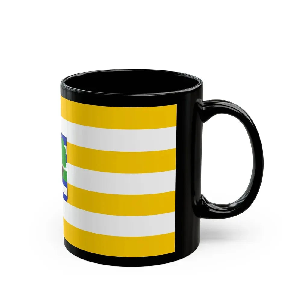 Flag of Vukovar Srijem County Croatia - Black Coffee Mug - Go Mug Yourself