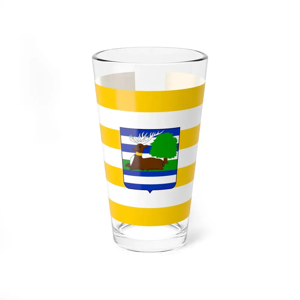 Flag of Vukovar Srijem County Croatia - Pint Glass 16oz 16oz - Go Mug Yourself