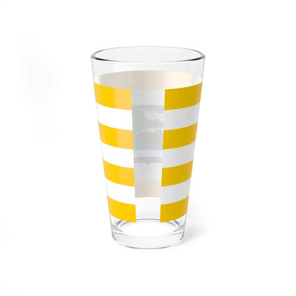 Flag of Vukovar Srijem County Croatia - Pint Glass 16oz - Go Mug Yourself