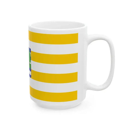 Flag of Vukovar Srijem County Croatia - White Coffee Mug - Go Mug Yourself