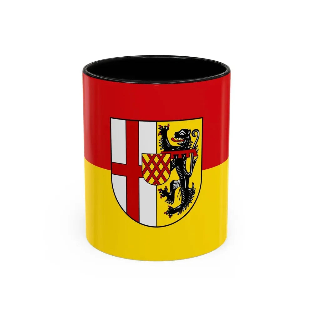 Flag of Vulkaneifel Germany - Accent Coffee Mug 11oz Black - Go Mug Yourself