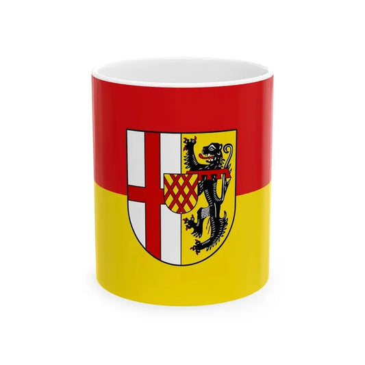 Flag of Vulkaneifel Germany - White Coffee Mug 11oz - Go Mug Yourself