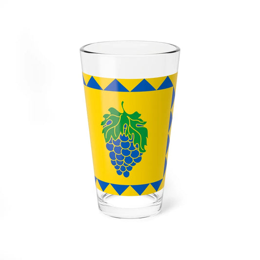 Flag of Vynnyky (Ukraine) Pint Glass 16oz 16oz - Go Mug Yourself