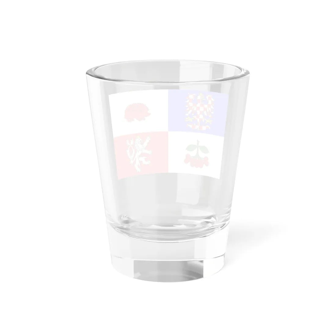 Flag of Vysocina Region (Czech Republic) Shot Glass 1.5oz - Go Mug Yourself