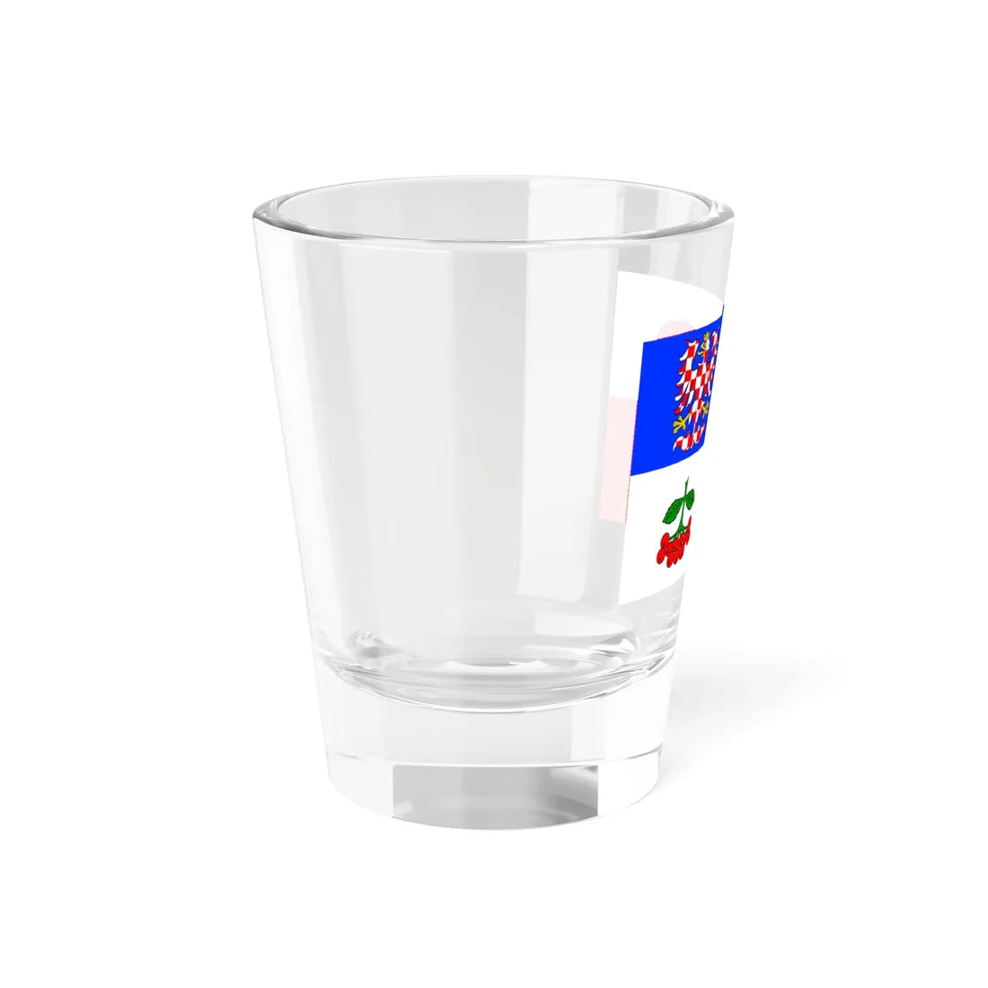 Flag of Vysocina Region (Czech Republic) Shot Glass 1.5oz - Go Mug Yourself