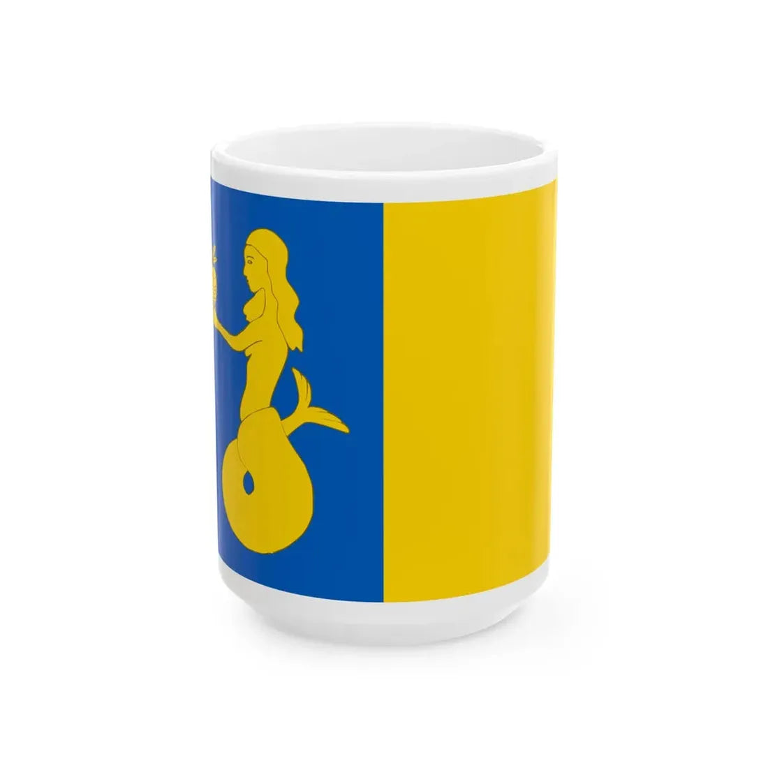 Flag of Waasmunster (Belgium) White Coffee Mug 15oz - Go Mug Yourself