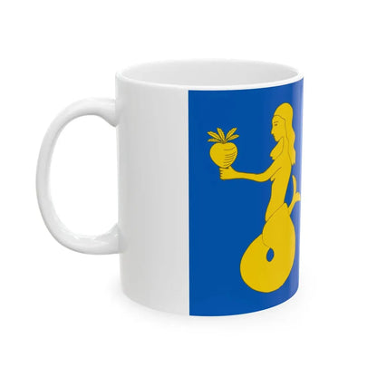 Flag of Waasmunster (Belgium) White Coffee Mug - Go Mug Yourself