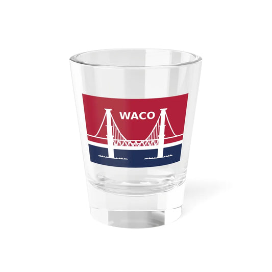 Flag of Waco Texas 1985-2024 (United States) Shot Glass 1.5oz 1.5oz - Go Mug Yourself