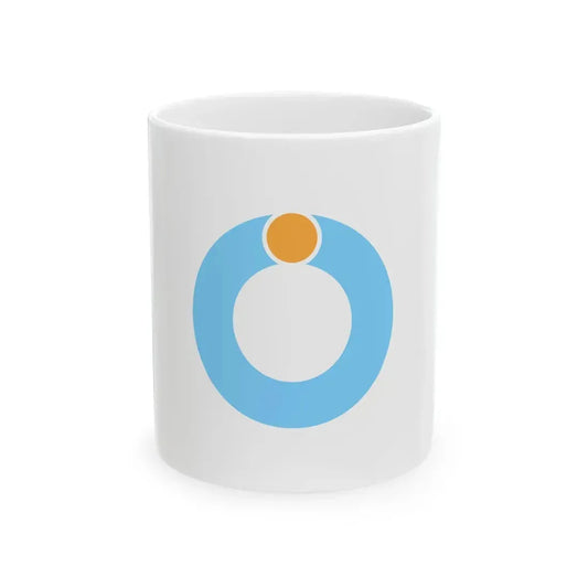 Flag of Wadomari Kagoshima (Japan) White Coffee Mug 11oz - Go Mug Yourself