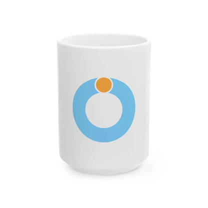 Flag of Wadomari Kagoshima (Japan) White Coffee Mug 15oz - Go Mug Yourself