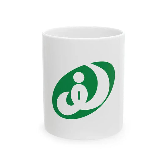 Flag of Wakabayashi Ward Sendai Miyagi (Japan) White Coffee Mug 11oz - Go Mug Yourself