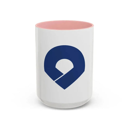 Flag of Wakayama Prefecture Japan - Accent Coffee Mug 15oz Pink - Go Mug Yourself