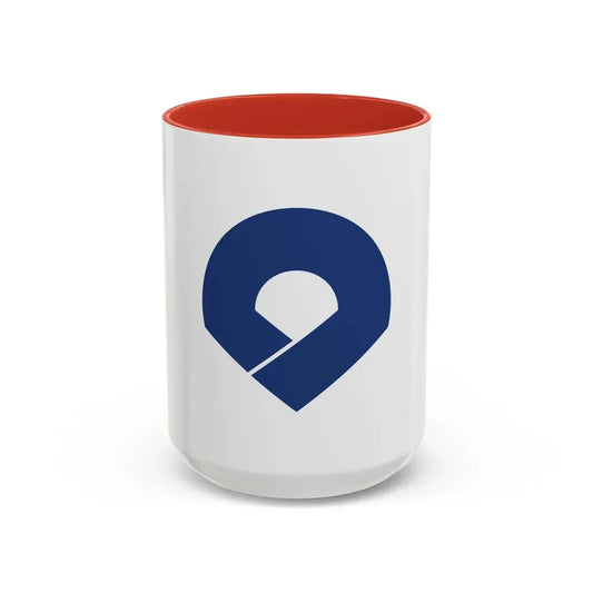 Flag of Wakayama Prefecture Japan - Accent Coffee Mug 15oz Red - Go Mug Yourself