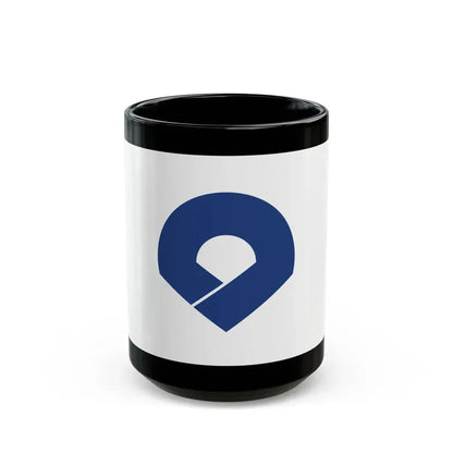 Flag of Wakayama Prefecture Japan - Black Coffee Mug 15oz - Go Mug Yourself