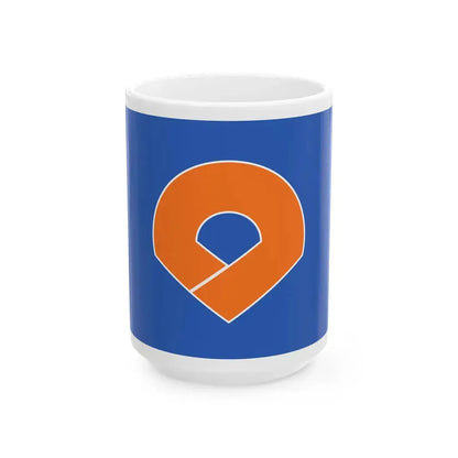 Flag of Wakayama Prefecture variant (Japan) White Coffee Mug 15oz - Go Mug Yourself