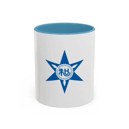 Flag of Wakayama Wakayama Japan - Accent Coffee Mug 11oz Light Blue - Go Mug Yourself