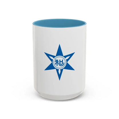 Flag of Wakayama Wakayama Japan - Accent Coffee Mug 15oz Light Blue - Go Mug Yourself
