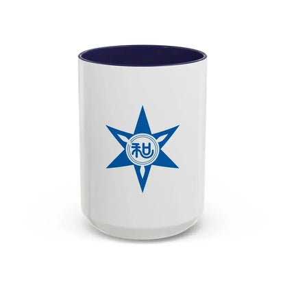 Flag of Wakayama Wakayama Japan - Accent Coffee Mug 15oz Navy - Go Mug Yourself