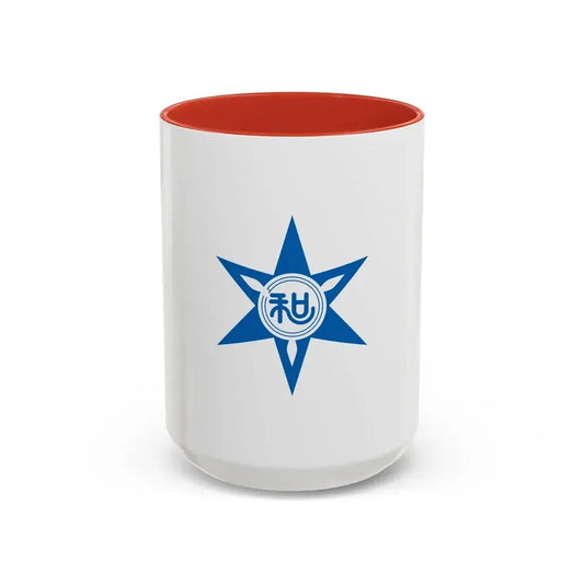 Flag of Wakayama Wakayama Japan - Accent Coffee Mug 15oz Red - Go Mug Yourself