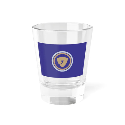 Flag of Wakuya Miyagi (Japan) Shot Glass 1.5oz 1.5oz - Go Mug Yourself