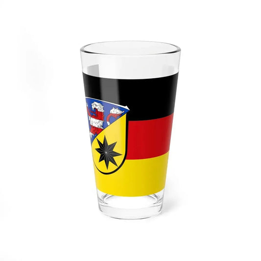 Flag of Waldeck Frankenberg Germany - Pint Glass 16oz 16oz - Go Mug Yourself