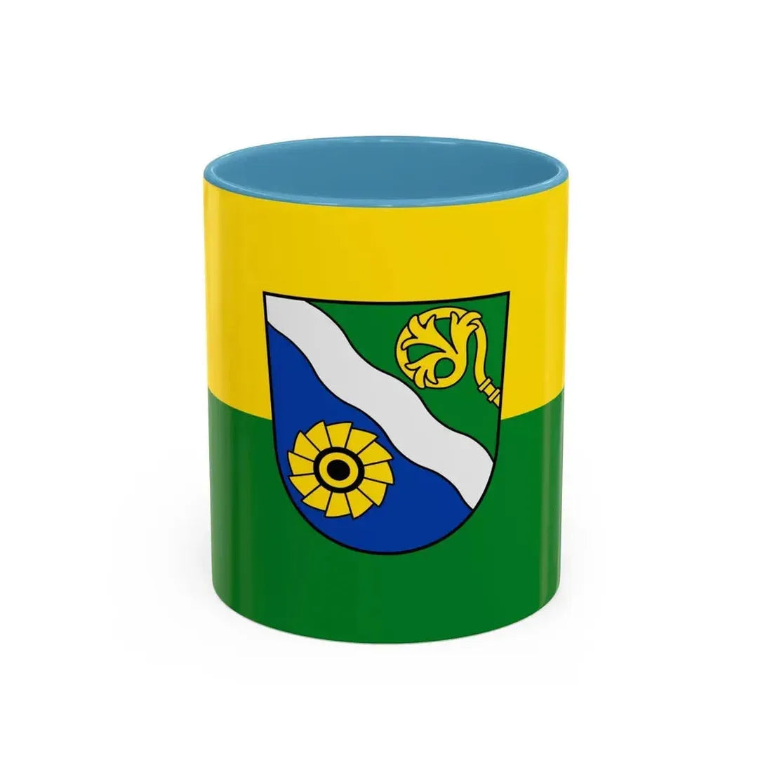 Flag of Waldshut Germany - Accent Coffee Mug 11oz Light Blue - Go Mug Yourself