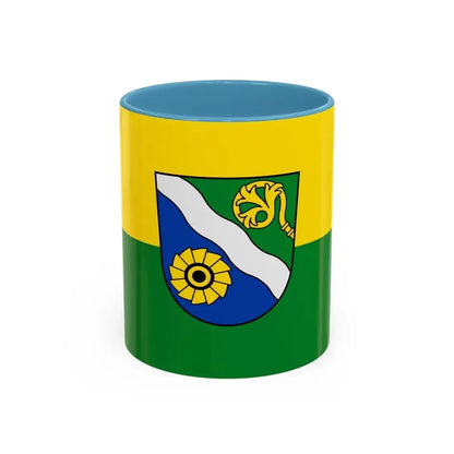 Flag of Waldshut Germany - Accent Coffee Mug 11oz Light Blue - Go Mug Yourself