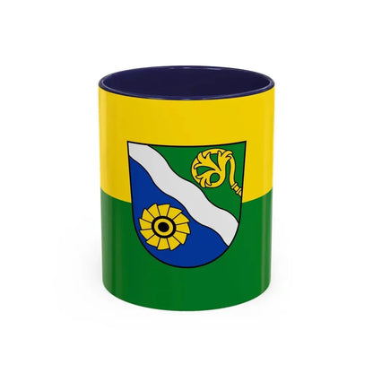 Flag of Waldshut Germany - Accent Coffee Mug 11oz Navy - Go Mug Yourself