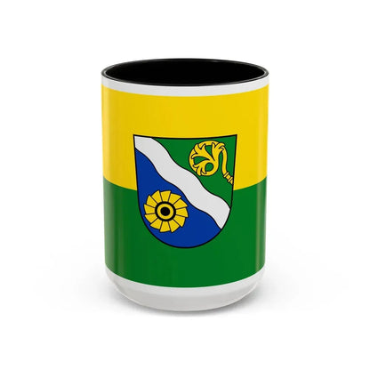 Flag of Waldshut Germany - Accent Coffee Mug 15oz Black - Go Mug Yourself
