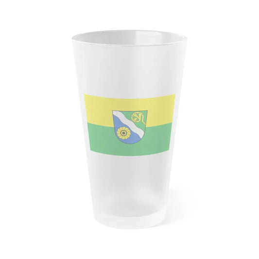 Flag of Waldshut Germany - Frosted Pint Glass 16oz 16oz Frosted - Go Mug Yourself