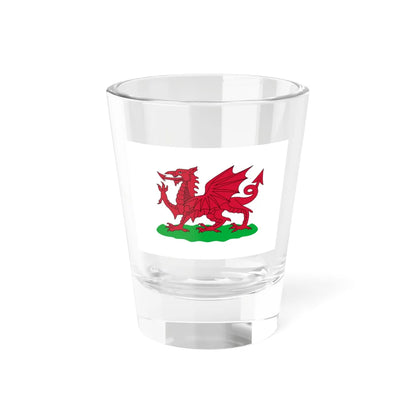 Flag of Wales 1807-1953 3-2 (United Kingdom) Shot Glass 1.5oz 1.5oz - Go Mug Yourself