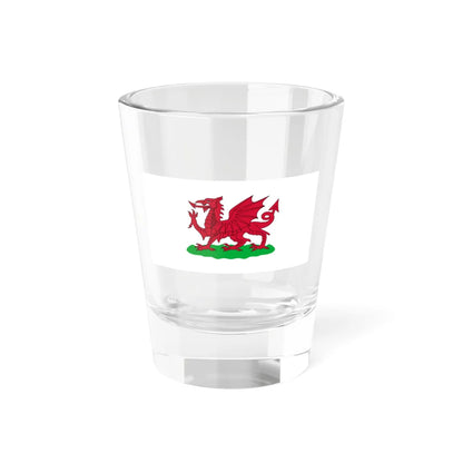 Flag of Wales 1807-1953 (United Kingdom) Shot Glass 1.5oz 1.5oz - Go Mug Yourself